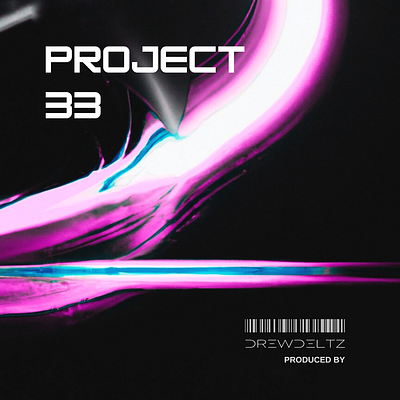 PROJECT 33 album cover art by DREWDELTZ album cover branding cover art edm edm cover graphic design modern music cover soundcloud