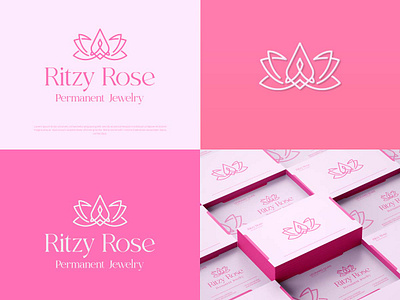 Logo Design For "Ritzy Rose" branding graphic design logo