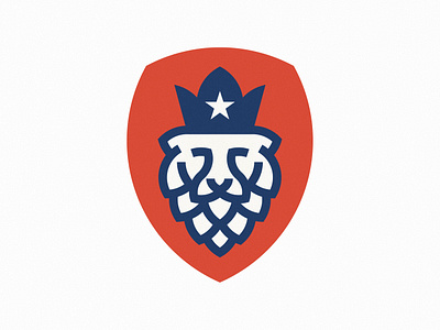 Czech/Texan Brewery Logo bear brewer brewery crown czech hop hops king lion texas