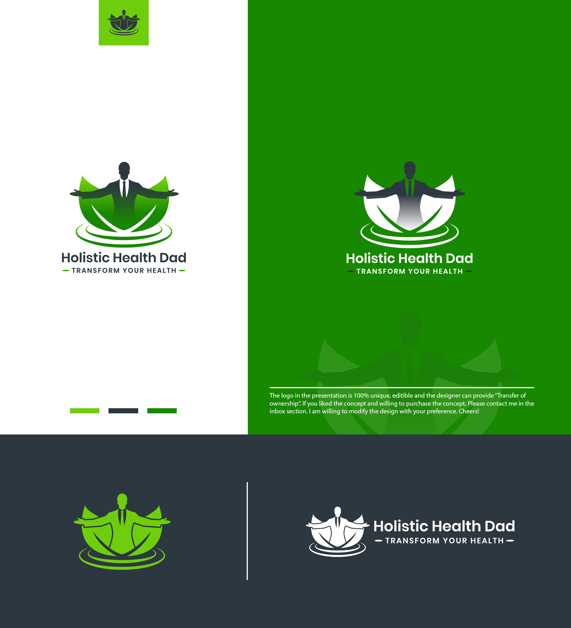 Holistic health logo design ceo ceo logo corporate corporate logo eco logo health health logo herbal herbal logo holistic holistic health logo holistic logo leaf logo man man logo manager manager logo mental mental health logo natural logo