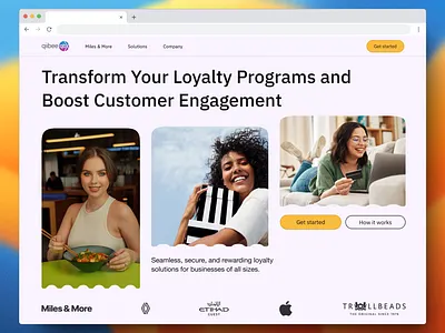 Qiibee Redesign binance branding crypto cryptocurrency customer engagement loyalty program minimal ui web design web3 website