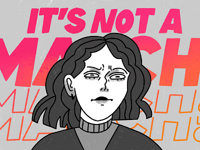 It's not a match/ cover comics illustration art character comics cover illustration procreate