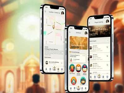 Church Management app church mobile ui ui