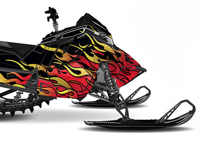 Deviant Ink Sled Wraps braap costomized deviant ink graphic design sled snowmobile vinyl wrap