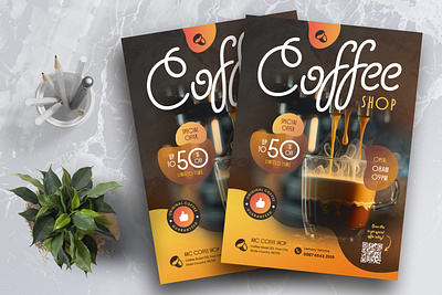 Coffe Shop Flyer coffee shop design flyer flyer coffee flyer design graphic design print template