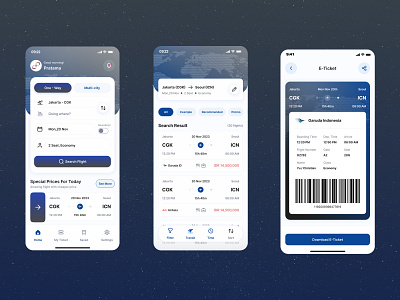 Flight Travel Mobile App app design mobile travel ui