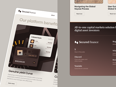 Secured finance - web design fragments banking brand branding design digital finance graphic design illustration inspiration landing product ui visual web webdesign