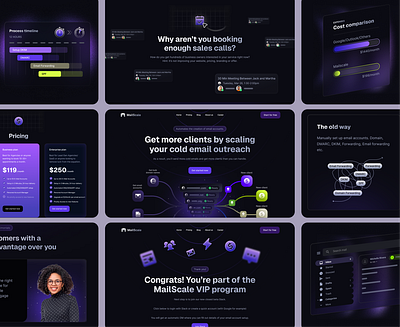 SaaS Startup Web App and Website Design in Webflow ai artificial intelligence dark dark mode data diagram finance fintech graphics landing page payments pricing saas startup team technology uxui web design web ui website