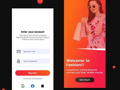 Ecommerce app ui design design e commerce graphic design mobile app ui uiuux website
