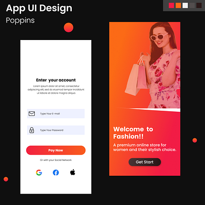 Ecommerce app ui design design e commerce graphic design mobile app ui uiuux website