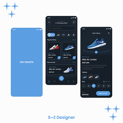 Online Selling Shoes App design mobile app ui user experience user interface ux web design