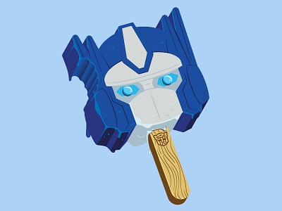 Optimus Prime Meltz ice cream illustration illustrator optimus prime pops the creative pain vector