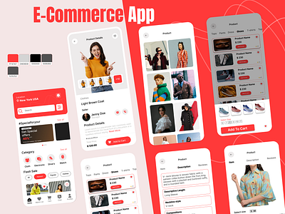 Ecommerce ui design branding design e commerce graphic design ui website