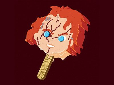 Chucky Meltz chucky ice cream illustration illustrator meltz the creative pain vector