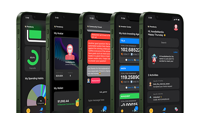 Paradoxly 💸 AI Financial Assistant ai app apple branding fintech graphic design ios mobile product tech ui ux