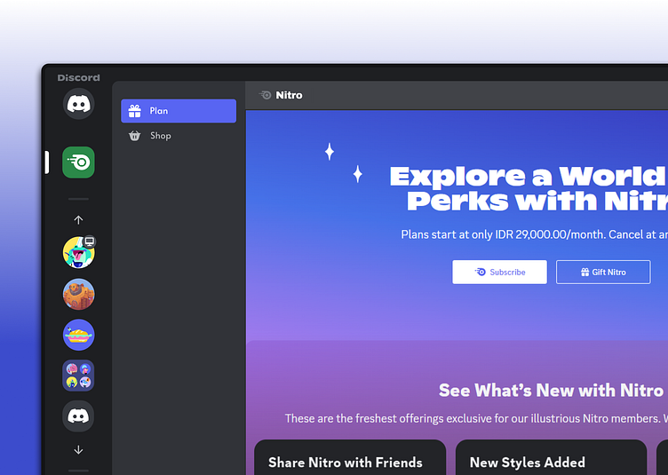 Simplified Layout - Discord by Mohammad Jordan Feshilal Antarik on Dribbble