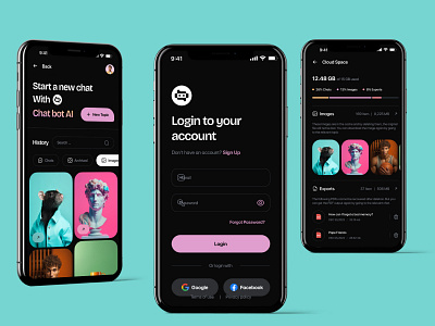 Chatbot AI adobe adobe xd ai kit animation ui creative app creative kit design figma apps figma kit figma mobile apps figma ui figma uiux mobile ui modern design prototyping ui ui kit uiux uiux designing xd design