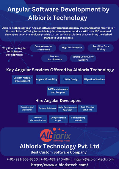Angular Software Development by Albiorix Technology angular branding custom software development development