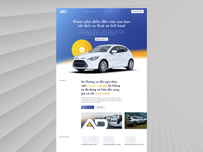 An Duong Rental Car Website Concept car concept gradient ui website