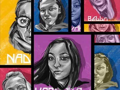 4 portraits art artist dead inside art 28 design digital drawing illustration painting portrait process