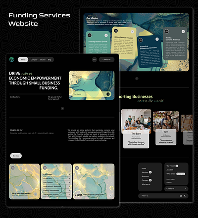 Auxxsis- Funding Service Website branding design illustration small businesses ui ux website