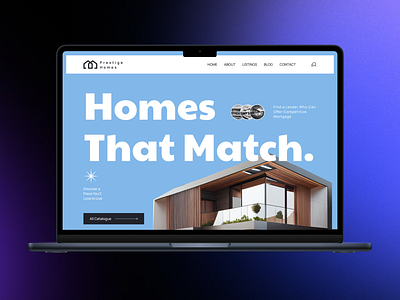 Prestige Home - Desktop Version design desktop design figma graphic design home real estate ui web webdesign