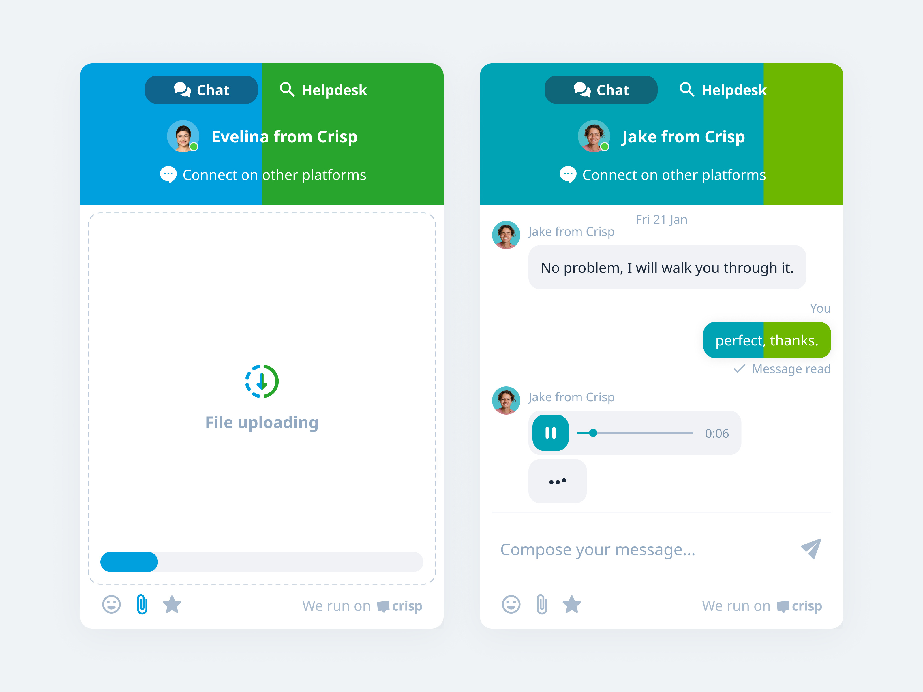 Crisp Chatbot - White Label by Anna Meleshina for Balkan Brothers on Dribbble