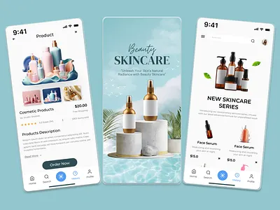 Beauty App UI Design appdesign appdevelopment beautyapp beautyindustry beautytech digitalbeauty figmadesign innovationinbeauty mobileapp mobiledesign reactnative techforbeauty techinnovation uiuxdesign userexperience