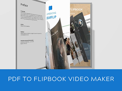 DearFlip PDF Video Preview 3d animation book branding brochure design ebook effects flip flipbook graphic design illustration manual mockup portfolio ui