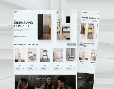 Minimalistic and modern ui/ux design website design graphic design logo ui