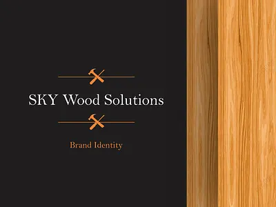 Sky wood Solutions - Brand Identity brand identity branding carpentry chair colors corporate dark design dribbbleshot furniture graphic design graphics icon imagery interior logo mockup office furniture wood works