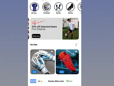 E-commerce site on UI/UX Design ui