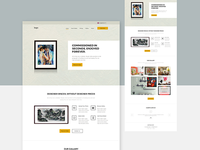 Paint Your Pictures ui ui ux design web design website design