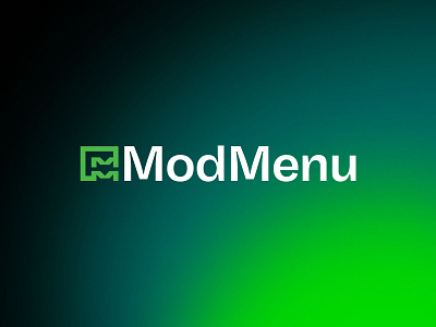 ModMenu app branding design future futuristic graphic design green illustration illustrator logo menu minimal mod modern simple software vector
