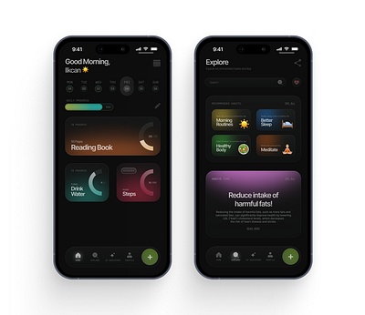 Habit Tracker App UI app design ui ui design ux design ux ui