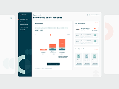 Legal Tech App app assistance employees employers geometric green interface law lawtech lawyer legal legaltech orange shapes ui