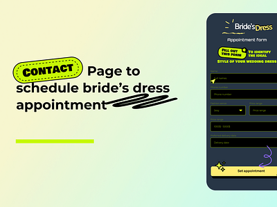 Bride's Dress Ordering Mobile App app bride brides design development figma mobile app react native rn uiux uux