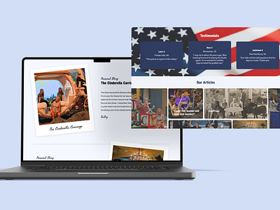 American Celebration on Parade acp american american celebration on parade celebration landing page parade ui uiux ux