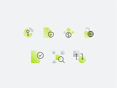 Crypto icon set branding copy crypto data design document find graphic design icon icon set illustration lock logo replace search share vector web web page