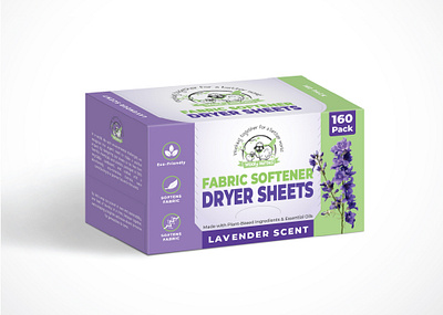 Dryer Sheets Packaging Design branding graphic design illustrator modern packaging packaging design photoshop print simple