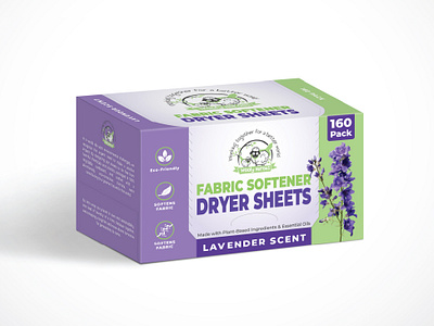 Dryer Sheets Packaging Design branding graphic design illustrator modern packaging packaging design photoshop print simple