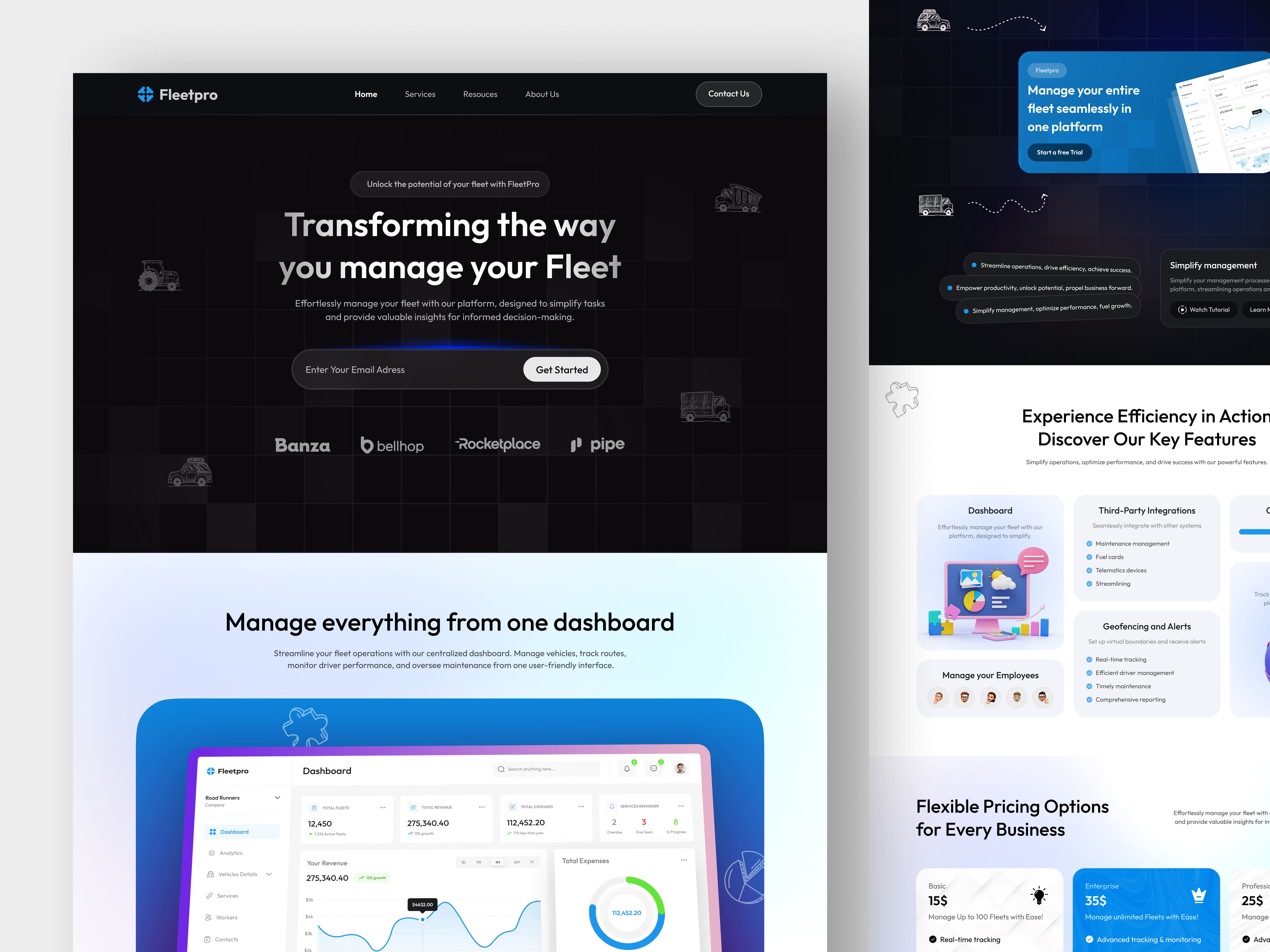 Example of Website Design | Landing Page Design 