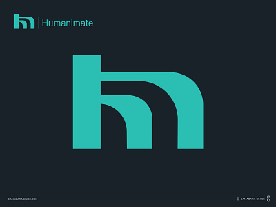 Humanimate Brand Identity brandd branding business company creative design india letter logo mark minimal modern monogram samadaraginige simple