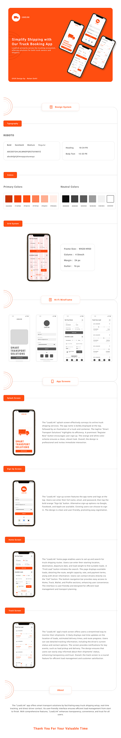 trucking network App UI Design app app ui mobile typography ui ux