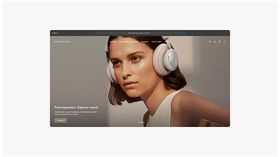 Bang & Olufsen - website concept bangandolufsen branding concept design figma ui ux webdesign