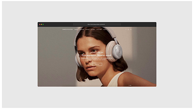 Bang & Olufsen - website concept bangandolufsen branding concept design figma ui ux webdesign