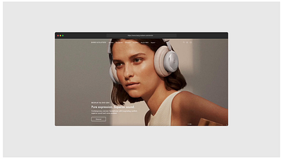 Bang & Olufsen - website concept bangandolufsen branding concept design figma ui ux webdesign