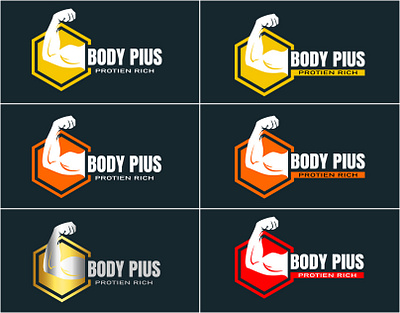 Protein Supplement Logo Design branding creative design graphic design illustration logo ui