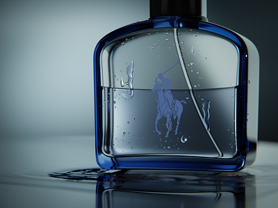 Timeless Luxury: Ralph Lauren Parfum Render in Blender 3d blender photrealistic render product product render product visualization ralphlauren rendering