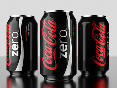 3D Coca Cola Can Render: A Blender Project 3d 3d modeling 3d rendering beverage can blender coca cola coca cola zero graphc design photorealistic rendering product product ads product rendering product visualization render